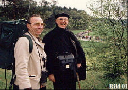Der Pilgerführer mit dem  Bischof