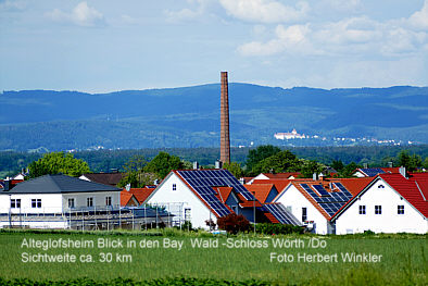 Blick nach Wrth Donau