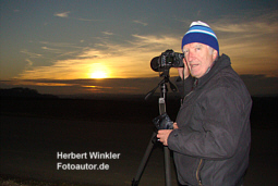 Fotograf Herbert Winkler in Aktion