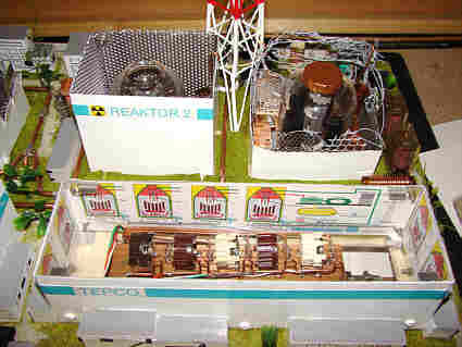 Reaktor 1. und 2 mit Maschinenraum