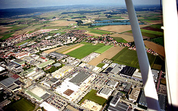 Ein Blick auf das Neutraublinger Industriegelnde